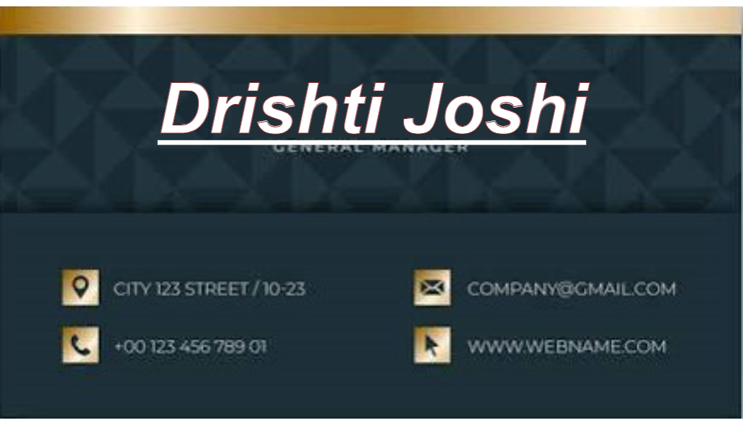 Dhruv Luxury Business Card