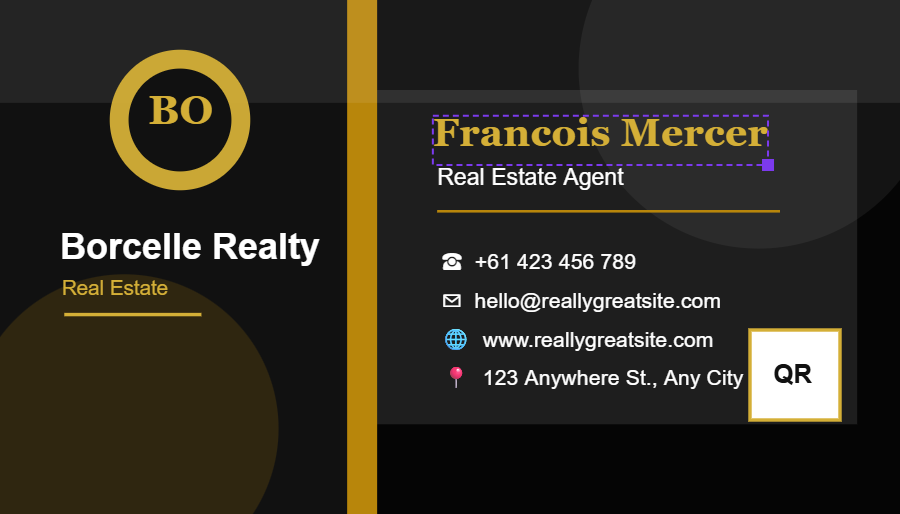 Real Estate Black Gold